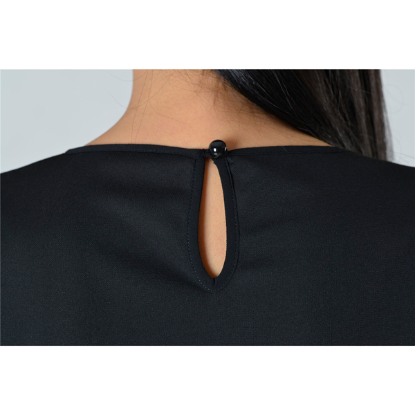 SY007-10撞壓折短袖連衣裙細節圖 SY007-10撞壓折短袖連衣裙細節圖